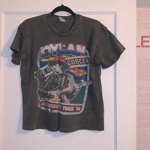 MADE WORN Bob Dylan American Tour ‘78 crop tshirt